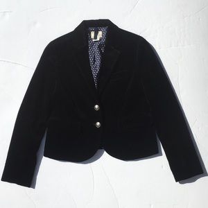J. Crew Crewcuts Girls' Velvet Schoolboy Blazer